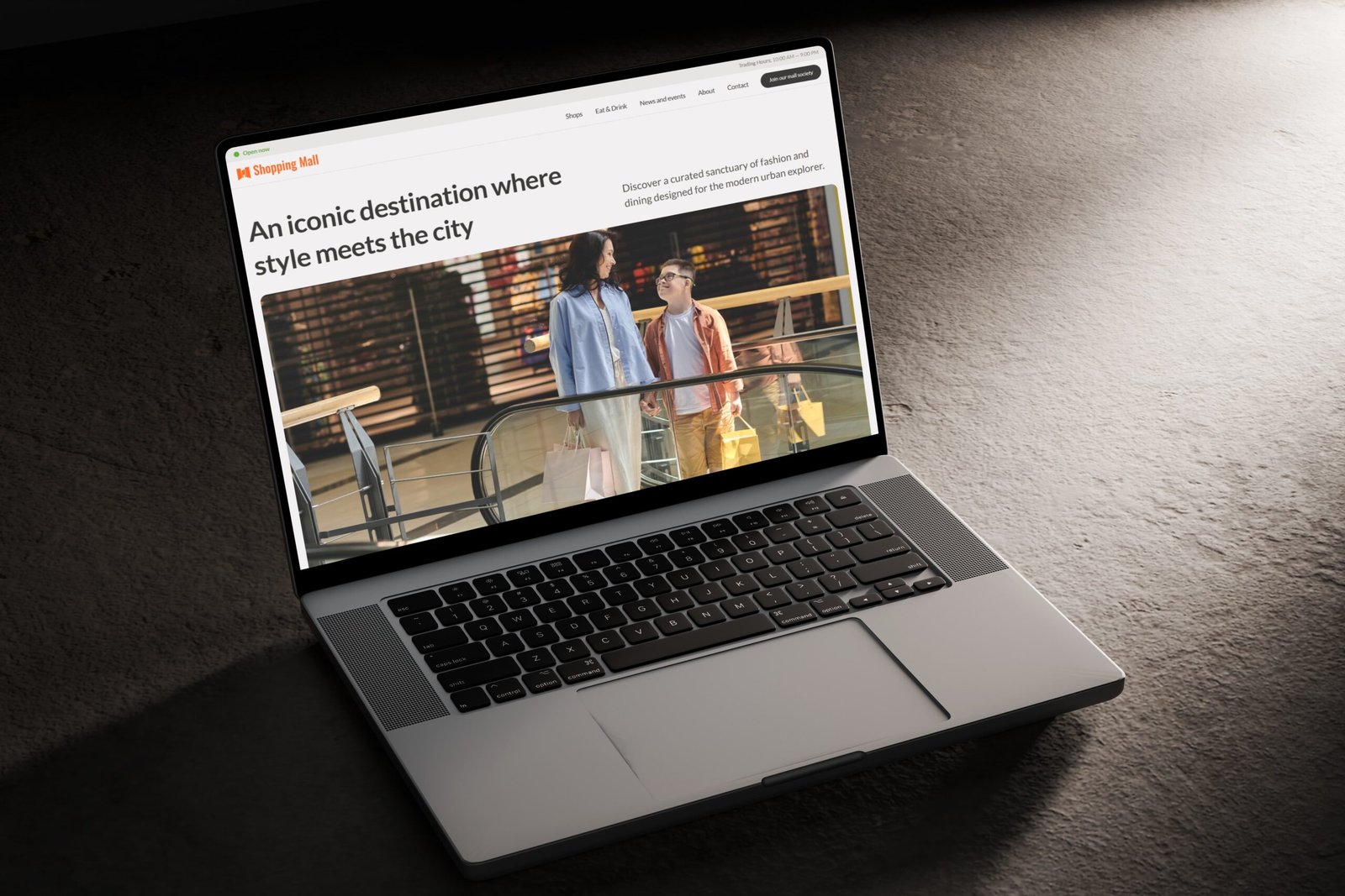 Device Mockup 3 shopping mall