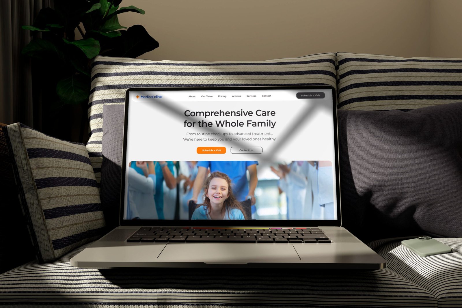 clinic 1 mobile mockup 1